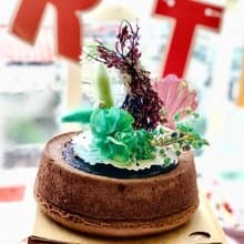 造型蛋糕永生花裝飾-美人魚款蛋糕裝飾贈玻璃罩 不含蛋糕