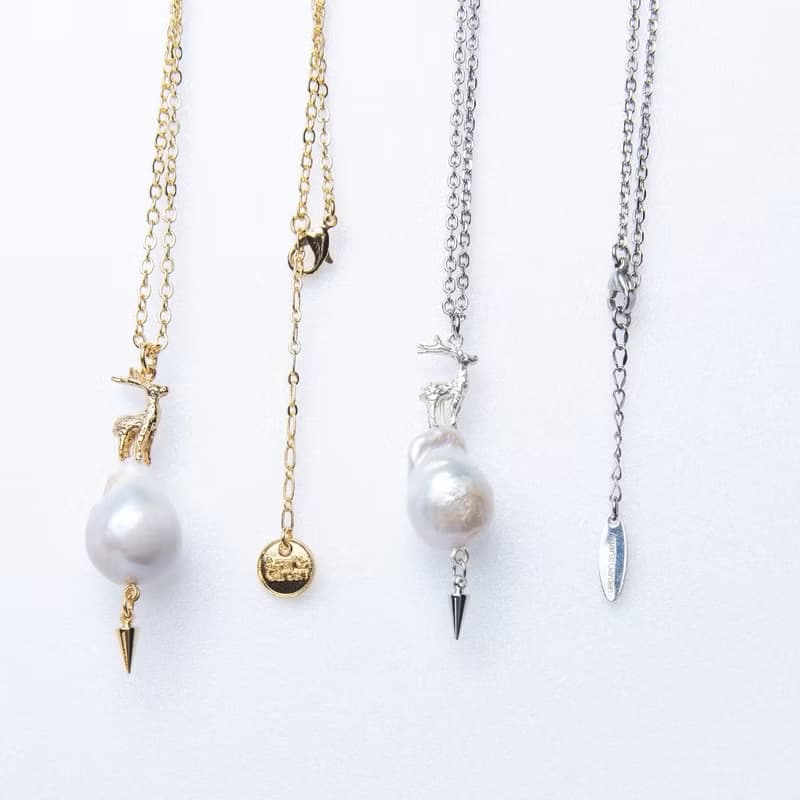 神秘公鹿巴洛克珍珠項鍊 Stag baroque pearl necklace