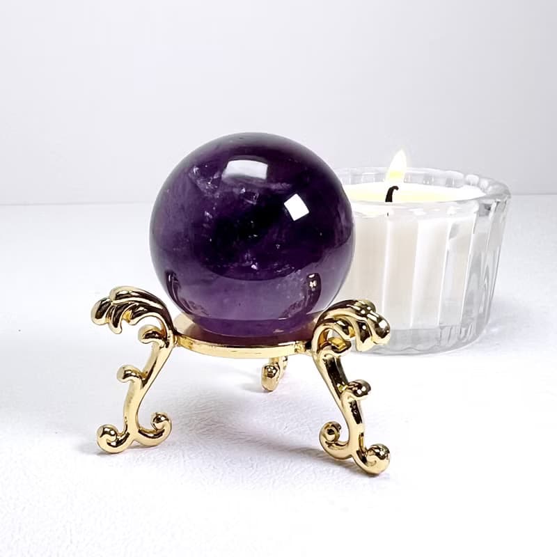 情迷。水晶球  擺件 一圖一物 貴人 療癒 精品 l 紫水晶球 紫晶 l