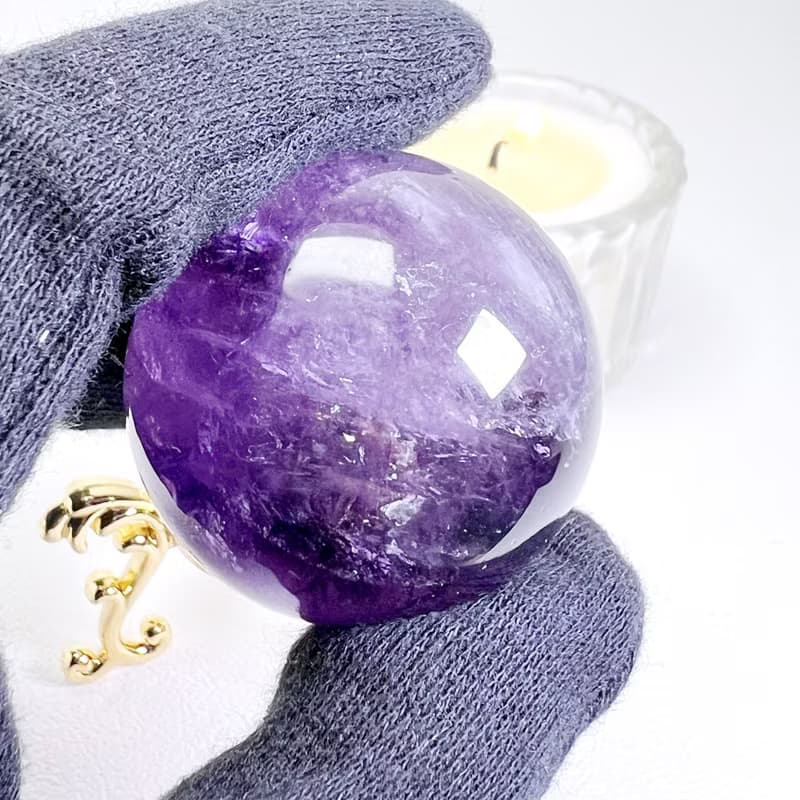 情迷。水晶球  擺件 一圖一物 貴人 療癒 精品 l 紫水晶球 紫晶 l