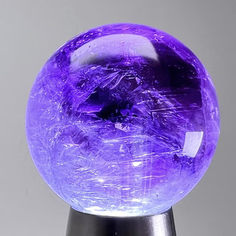 情迷。水晶球  擺件 一圖一物 貴人 療癒 精品 l 紫水晶球 紫晶 l