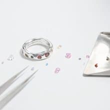 【嚴選金工】無隱藏收費 銀黏土戒指 寶石無限量供應 文化幣 中山