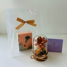 SLL關鍵字香膏 X Mei Story迷你永生花玻璃球 - 焦糖