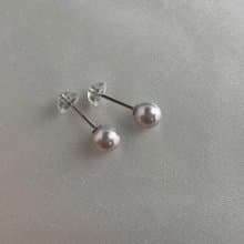 日本直送 5mm 5.5mm 無調色無染色無輻照 真多麻色 akoya珍珠耳釘
