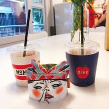 蛋定姐飲料環保杯套 飲料提袋 - 雙面兩用款