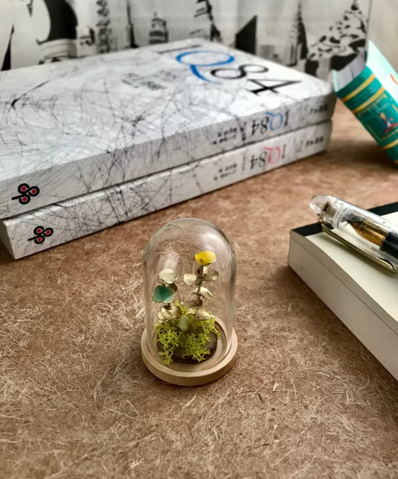 【桌上擺飾】迷你 金工植栽  辦公室 療癒 小物 (尤加利葉 衫樹)