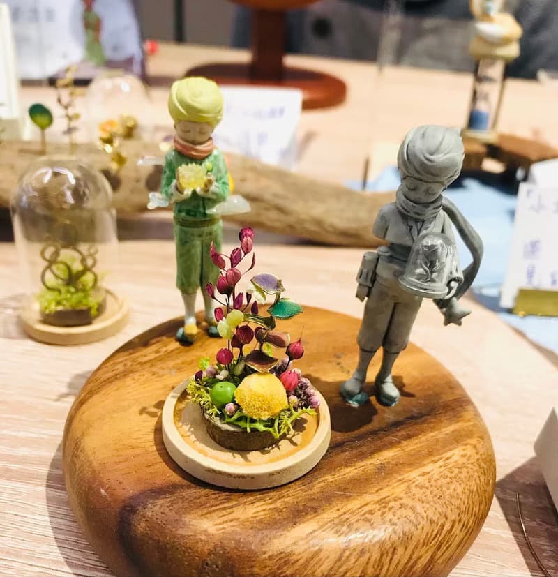【桌上擺飾】迷你 金工植栽  辦公室 療癒 小物 (尤加利葉 衫樹)