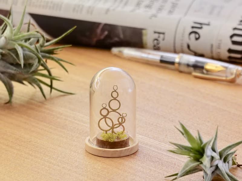 【桌上擺飾】迷你 金工植栽  辦公室 療癒 小物 (尤加利葉 衫樹)