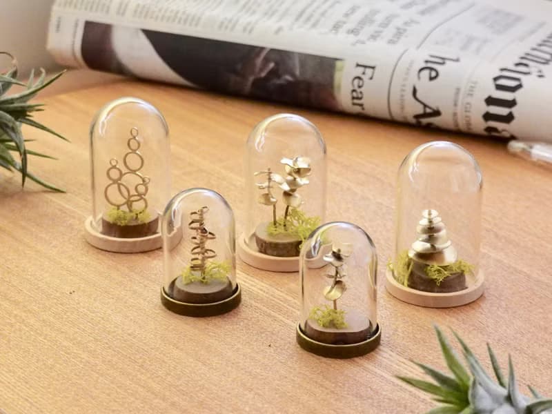 【桌上擺飾】迷你 金工植栽  辦公室 療癒 小物 (尤加利葉 衫樹)