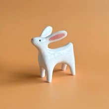 陶瓷兔子雕像