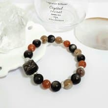 銀曜醒獅男款設計手鍊/招貴人、緩解壓力、、避邪擋煞之搭配水晶