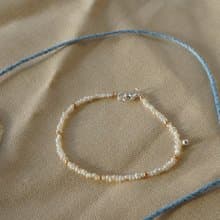 【極細淡水珍珠手鍊】天然淡水珍珠/設計師手作商品