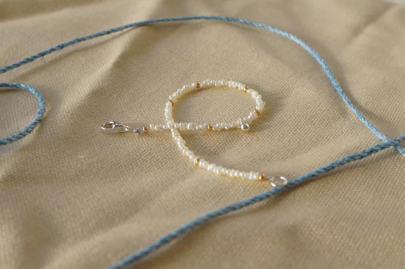 【極細淡水珍珠手鍊】天然淡水珍珠/設計師手作商品