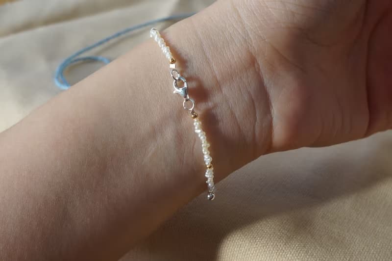 【極細淡水珍珠手鍊】天然淡水珍珠/設計師手作商品