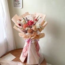 【母親節花束】復古玫瑰庭園大型花束 康乃馨 母親節禮物