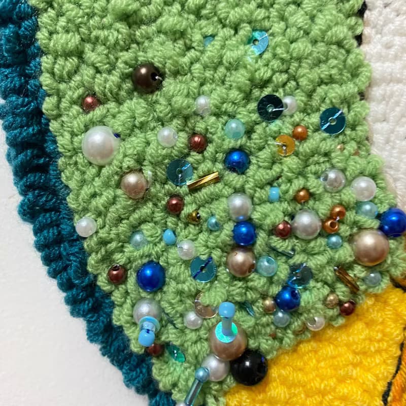 俄羅斯戳繡純手工刺繡掛飾掛畫 家居裝飾用品 可愛貓咪繡 掛飾