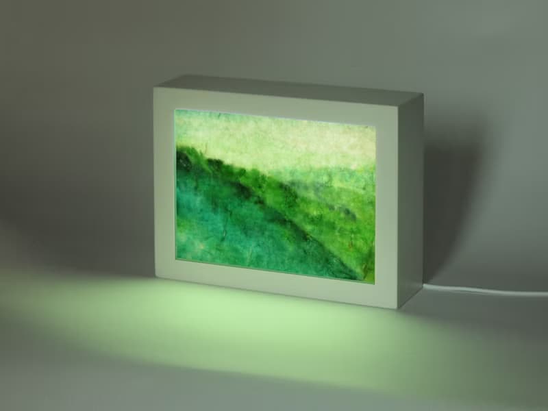 山雨春色 小夜燈/畫作群山遠影8號/LED/創意聖誕禮物