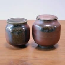 朱泥 柴燒陶茶倉 茶葉罐
