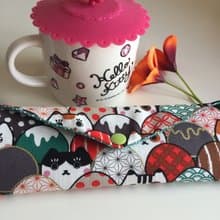 文青風環保筷袋 ~求你找到我 綠 收納包.筷袋.餐具袋.交換禮物.