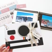 現貨 / 經典拍立得大相機底片造型手工書－活頁式回憶相本  情侶