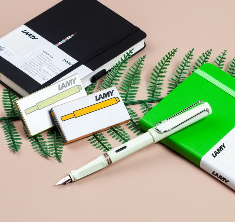 【雷雕刻字】LAMY safari 鋼筆 單入禮盒 (送二盒卡水) - 薄荷綠