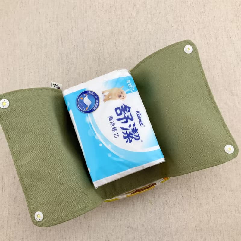 幾合風—輕巧型—有燙襯—衛生紙純棉布套