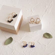 14kgf Circle Earrings