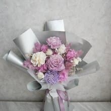 紫色乾燥花束【迷情霧紫】畢業花束/情人節/告白