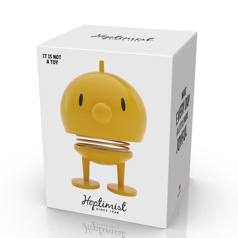 【哈特寶】Hoptimist Bumble M 丹麥微笑彈簧公仔-黃