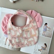 繽紛童話故事 快樂北極熊 飛飛袖圍兜兜  口水巾 嬰兒