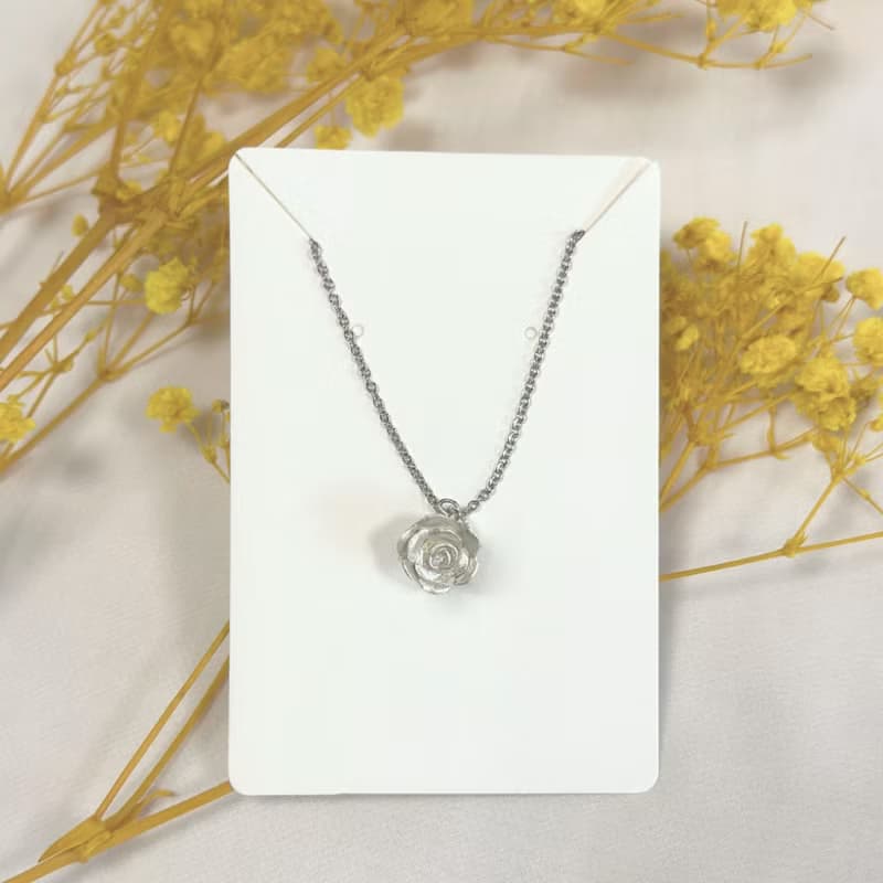 花徑低語禮盒 / 花朵項鍊 / 純銀項鍊 / 項鍊禮盒 / 母親節禮物