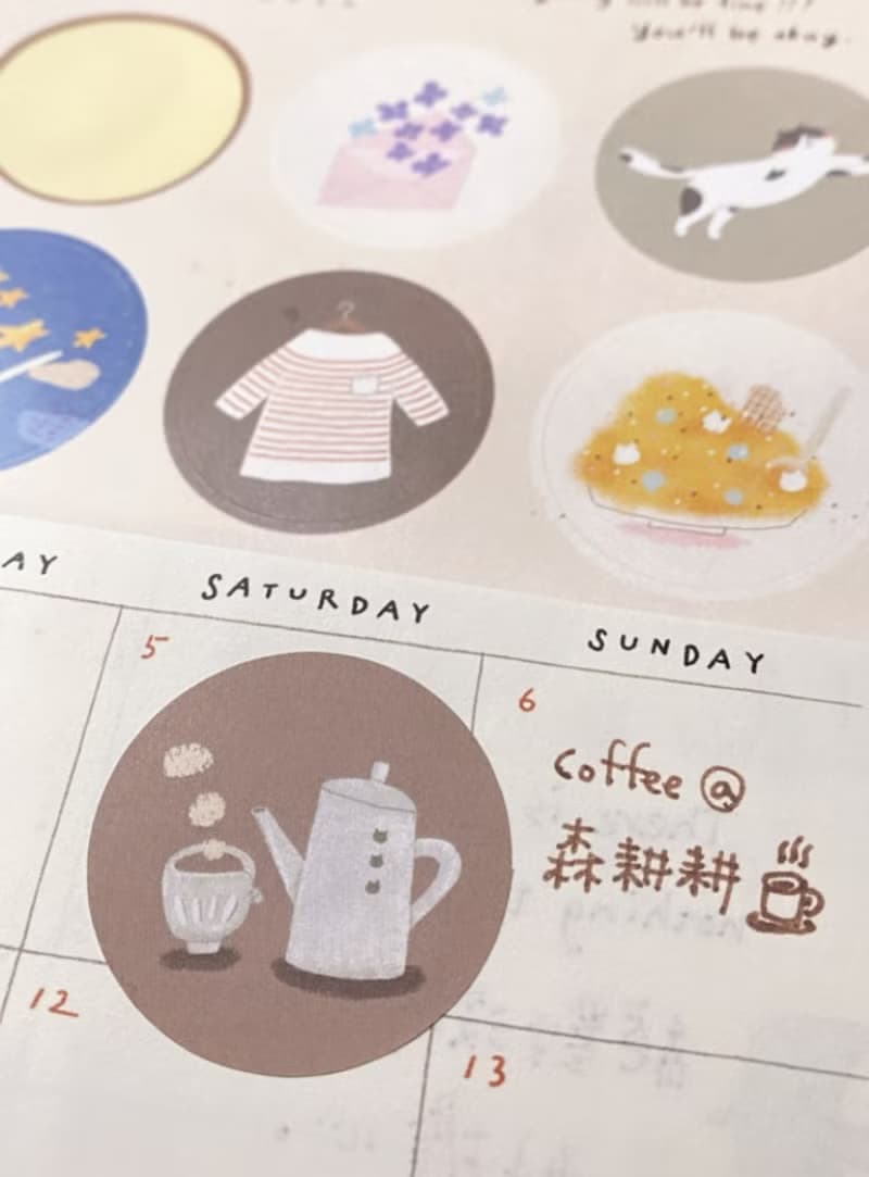 割型圓貼 / 每份兩款