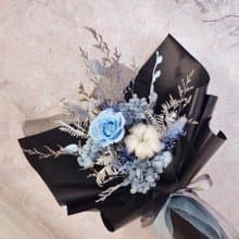 永生玫瑰花束 情人節花束 求婚花束 藍色玫瑰花束