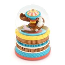 遊樂場-奇幻溜滑梯 水晶球音樂盒 生日情人彌月聖誕交換禮物 兔子