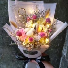 漫森態 乾燥花花束 不凋花花束 情人節花束