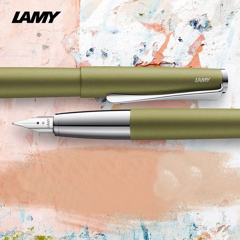 【雷雕免費刻字】LAMY 鋼珠筆+筆袋禮盒 / studio 系列  - 陶瓦紅