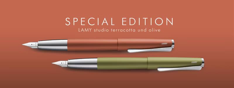 【雷雕免費刻字】LAMY 鋼珠筆+筆袋禮盒 / studio 系列  - 陶瓦紅