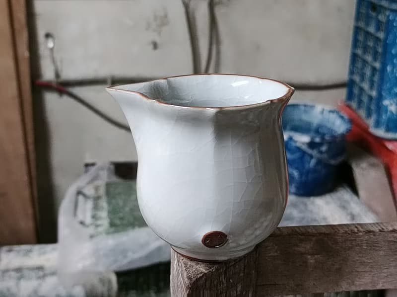 【母親節禮物】月白 官窯茶海 幸福茶具 鶯歌名家葉敏祥作品