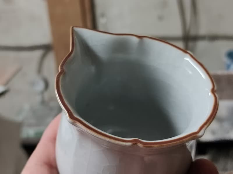 【母親節禮物】月白 官窯茶海 幸福茶具 鶯歌名家葉敏祥作品