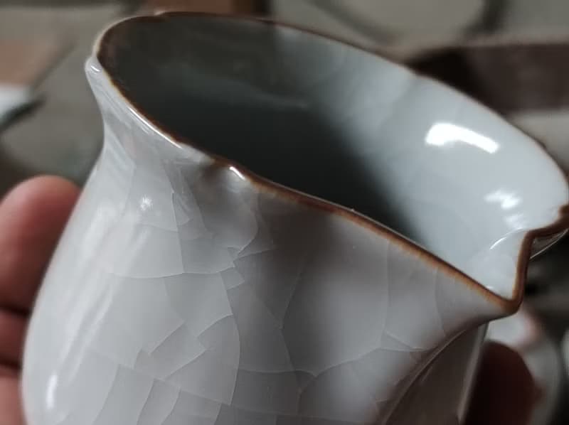 【母親節禮物】月白 官窯茶海 幸福茶具 鶯歌名家葉敏祥作品