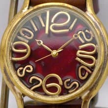 J.B.2  手作り時計 Hand Craft Watch JUMBO Brass レッドダイアル RD/BR (JUM31B RD/BR)