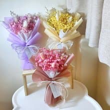 畢業花束 滿天星花束 乾燥花 永生花 捧花 告白花束