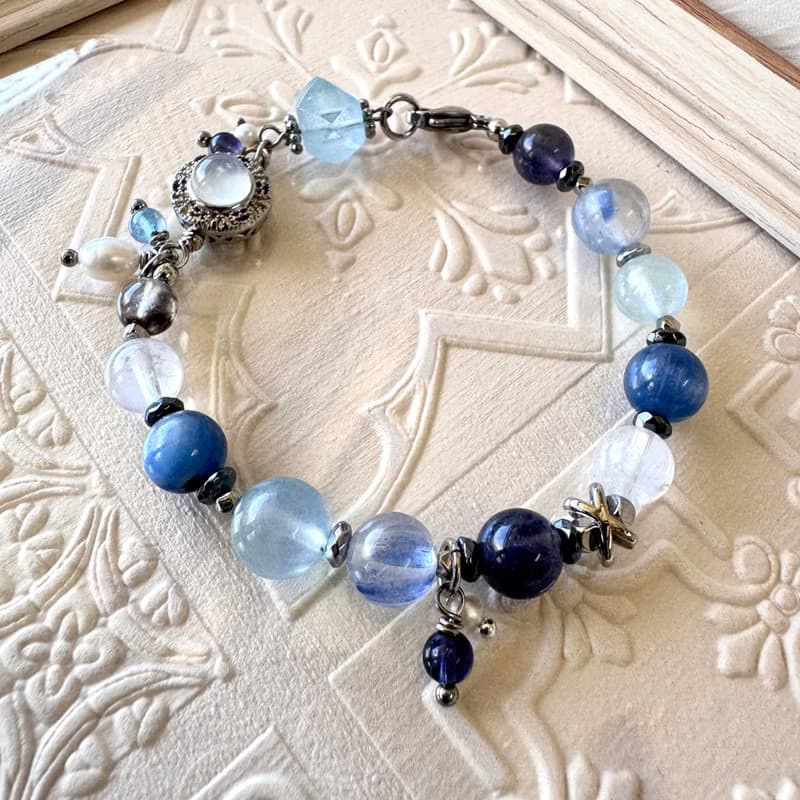 海水藍寶設計 堇青石 藍晶石 勇氣洞察能量