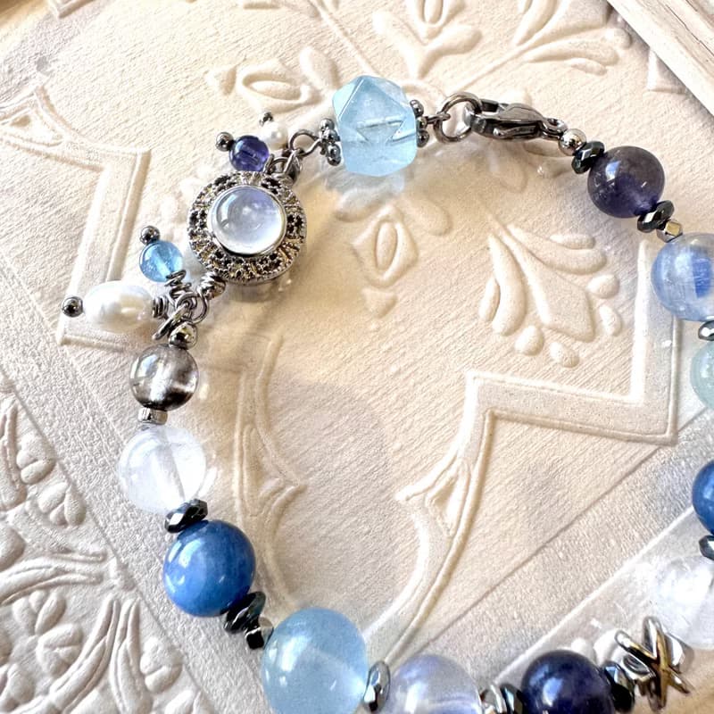 海水藍寶設計 堇青石 藍晶石 勇氣洞察能量