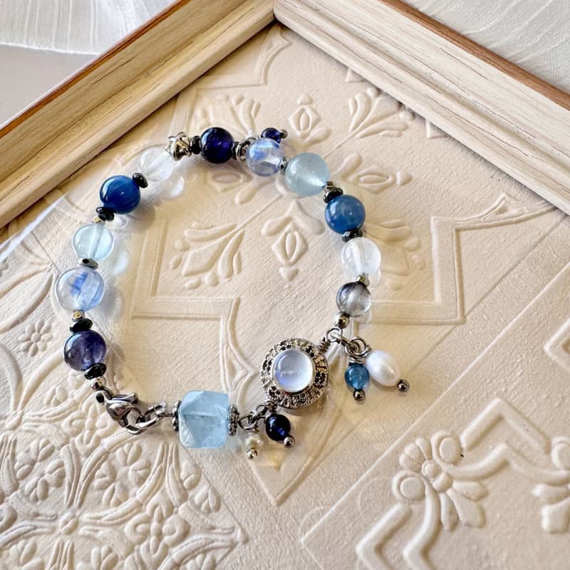 海水藍寶設計 堇青石 藍晶石 勇氣洞察能量