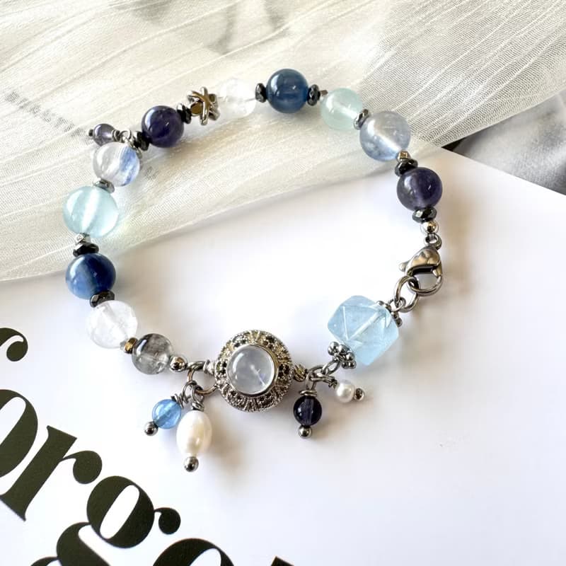 海水藍寶設計 堇青石 藍晶石 勇氣洞察能量