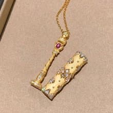 YuanPearl西班牙貴族時尚古典清新淡雅女士項鍊Vintage中古風格