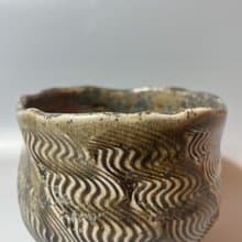 柴燒重落灰水波紋大茶碗 / 水方 / 小平凡手作