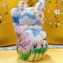 【櫻映晴空】日本清水燒招財貓 | 左春野
