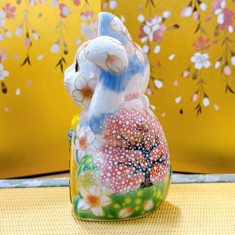 【櫻映晴空】日本清水燒招財貓 | 左春野